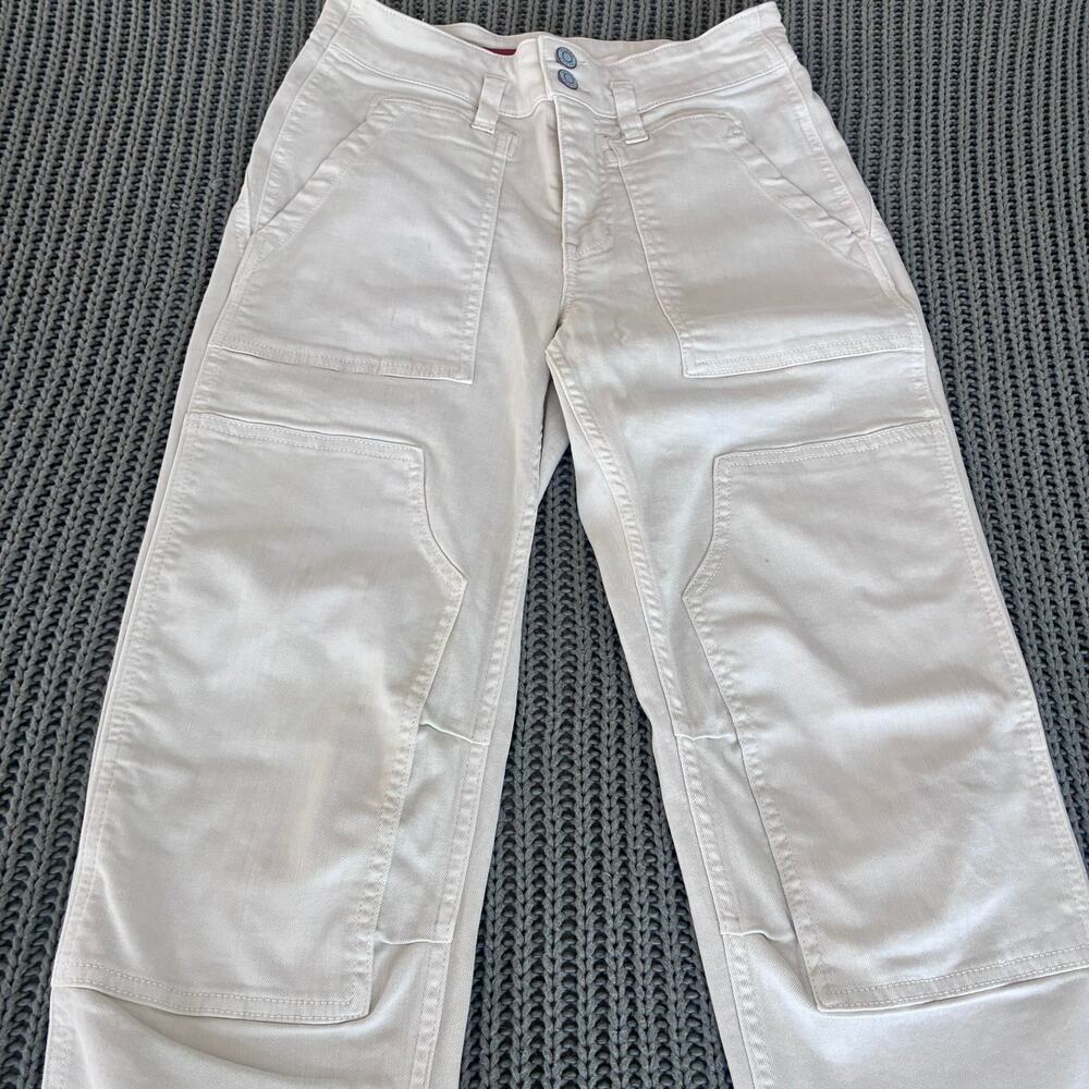 Fashionable Pilcro Off-White Carpenter Jeans Size 26 - Picture 9 of 11